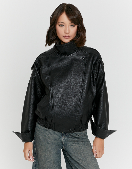 TALLY WEiJL, Bomber Oversize Nero for Women