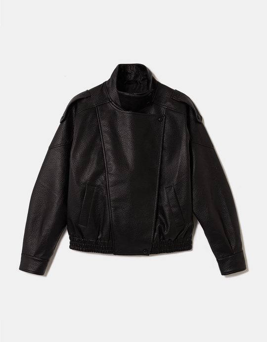 TALLY WEiJL, Bomber Oversize Noir for Women