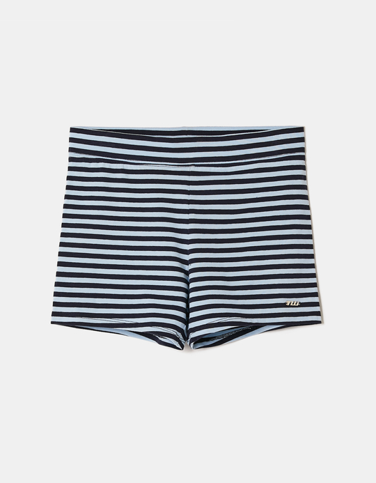 TALLY WEiJL, Blue Striped Cotton Shorts for Women