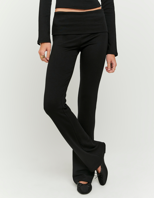 TALLY WEiJL, Basic schwarze Baumwollhose for Women