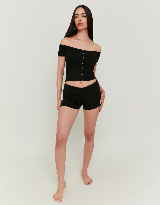 TALLY WEiJL, Σορτς Basic Μαύρο for Women