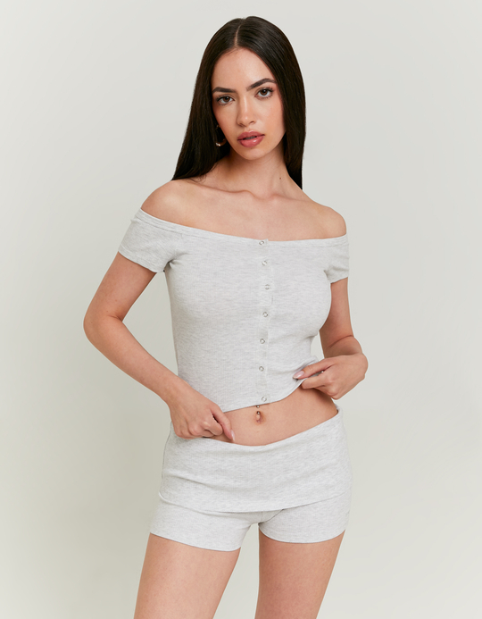 TALLY WEiJL, Σορτς Basic Γκρι for Women
