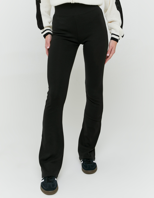 TALLY WEiJL, Basic Black Cotton Leggings for Women