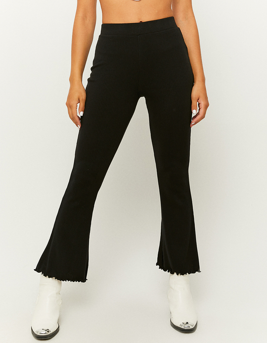 TALLY WEiJL, Schwarze High Waist Flare Leggings for Women