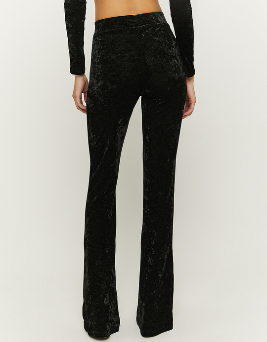 TALLY WEiJL, Legging Flare en Velours Noir for Women
