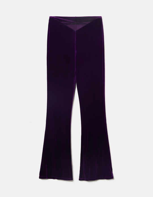 TALLY WEiJL, High Waist Leggings mit Cut Out aus Samt for Women