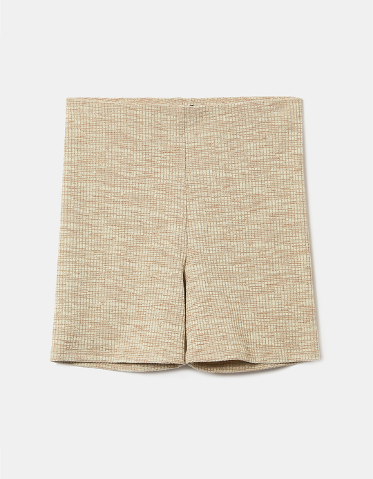 TALLY WEiJL, Μπεζ ψηλόμεσο ποδηλατικό σορτς for Women