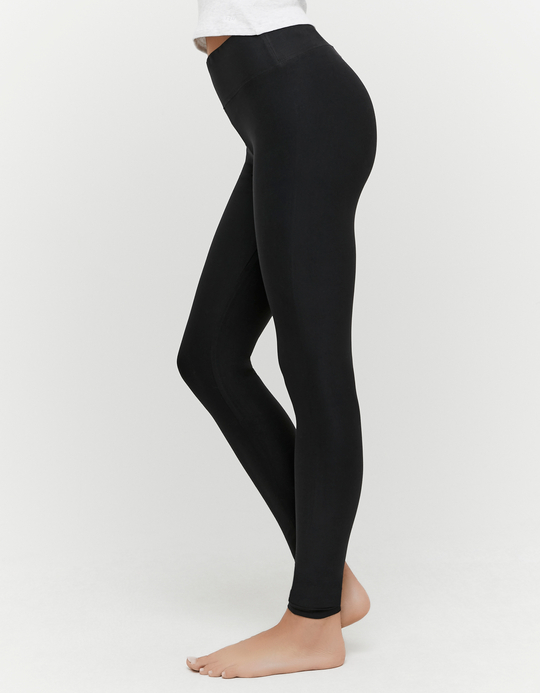 TALLY WEiJL, Schwarze Leggings mit Mittlerer Bundhöhe for Women