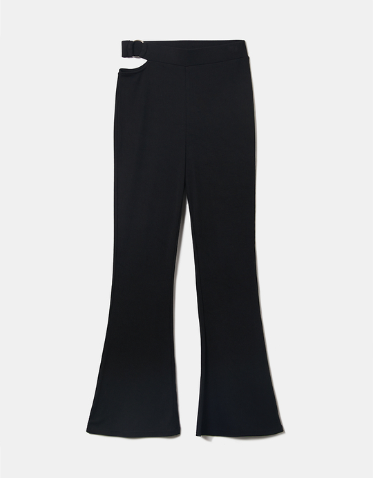 TALLY WEiJL, Schwarze High Waist Flare Leggings for Women