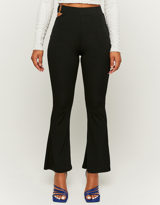 TALLY WEiJL, Schwarze High Waist Flare Leggings for Women