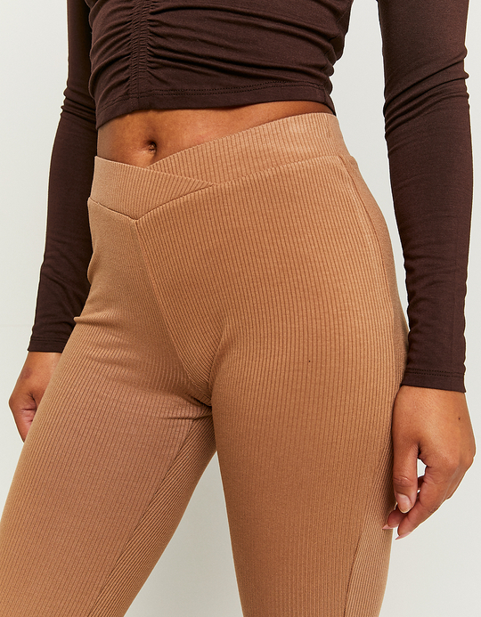 TALLY WEiJL, Legging Flare Marron for Women