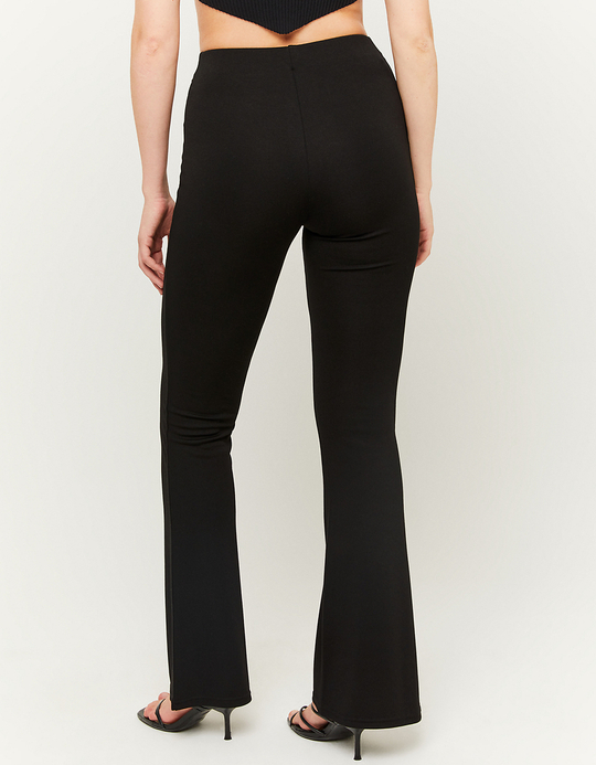 TALLY WEiJL, Schwarze Flare Leggings mit Reißverscluss for Women