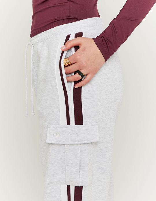TALLY WEiJL, Grey Wide Leg Cargo Joggers for Women