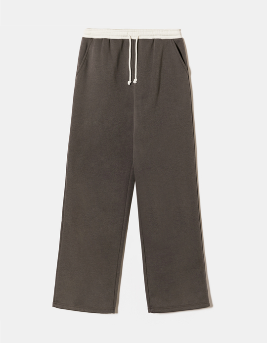 TALLY WEiJL, Grey Joggers Pants with Boxer Waist Detail for Women