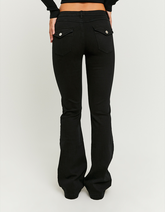 TALLY WEiJL, Black Mid Waist Bootcut Jeans for Women