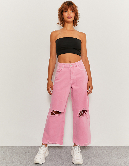 TALLY WEiJL, Jean Taille Haute Rose for Women
