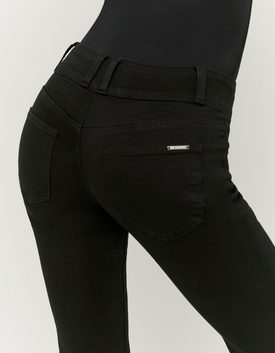 TALLY WEiJL, Black Low-Waist Flared Trousers for Women