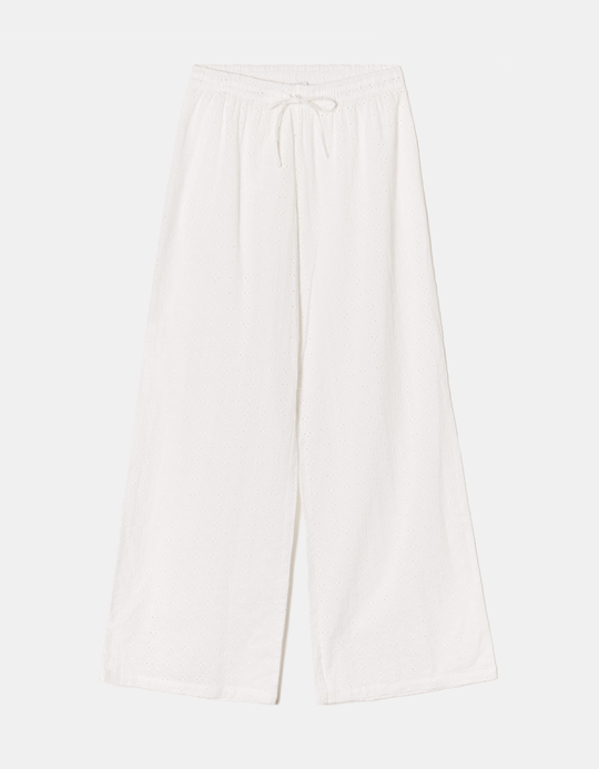 TALLY WEiJL, Pantaloni Wide Leg Bianchi for Women