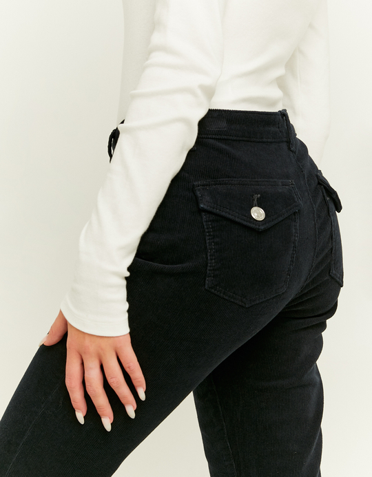 TALLY WEiJL, Black Corduroy Bootcut Pant for Women