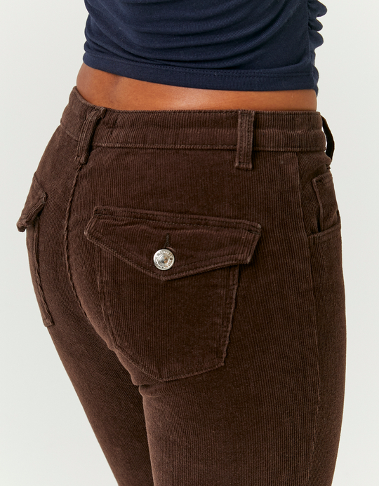 TALLY WEiJL, Braune Kord Bootcut Hose for Women