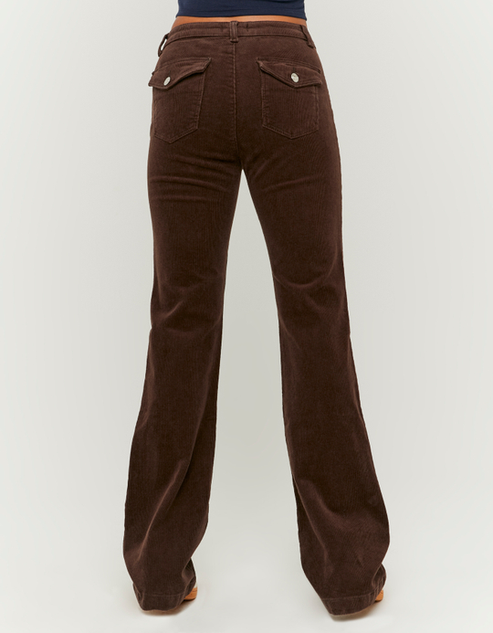 TALLY WEiJL, Braune Kord Bootcut Hose for Women