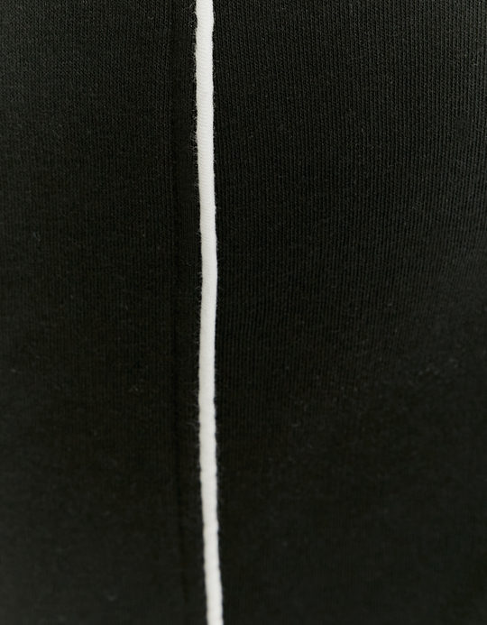 TALLY WEiJL, Black Joggers with Embroidery and Bands Detail for Women