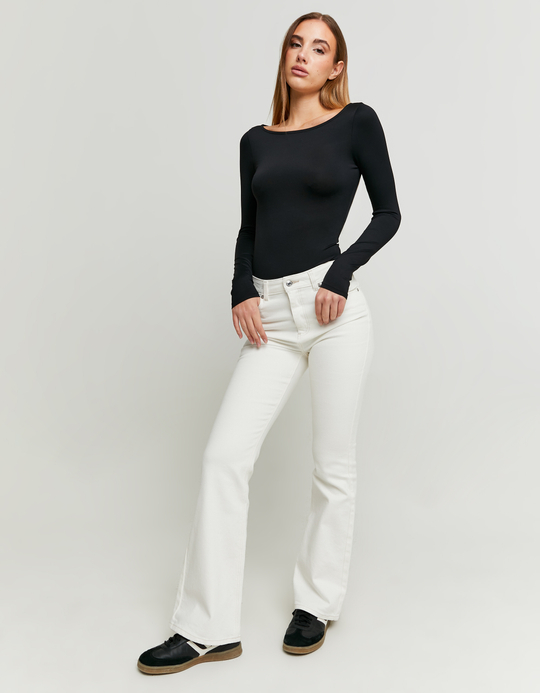 TALLY WEiJL, High Waist Skinny Flare Hosen for Women