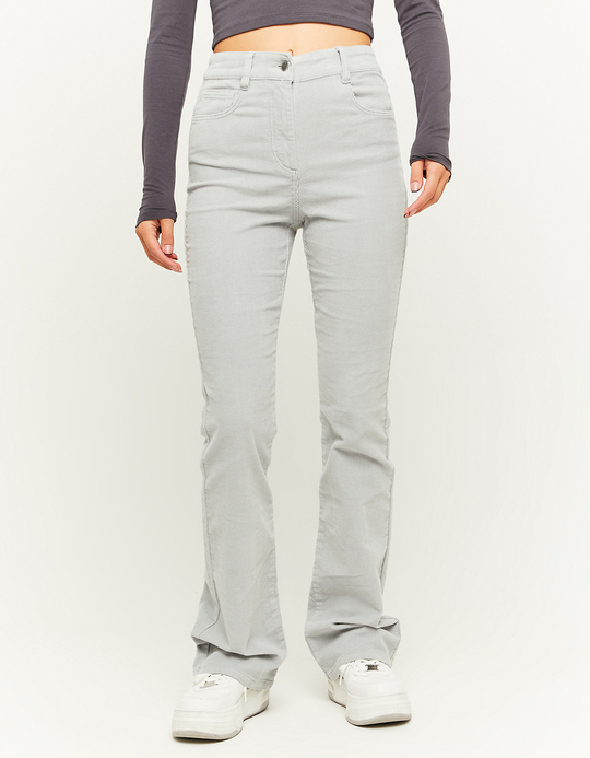 TALLY WEiJL, Graue Cord-Schlaghose for Women