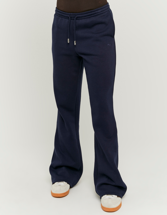 TALLY WEiJL, Pantaloni Jogging Bootcut a Vita Bassa Blu for Women