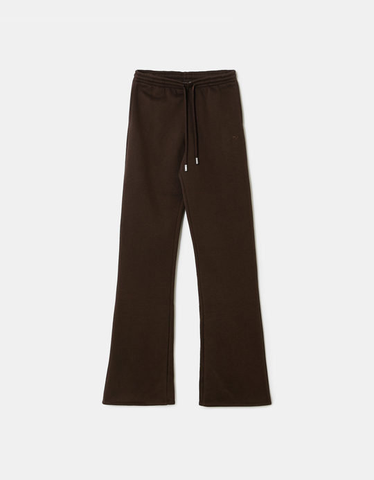 TALLY WEiJL, Παντελόνι Jogger Low Waist Bootcut Καφέ for Women
