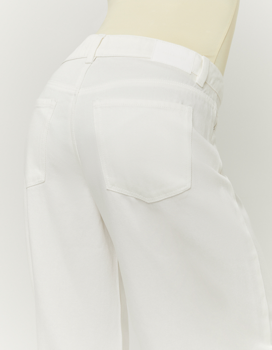 TALLY WEiJL, Pantaloni barrel bianchi for Women