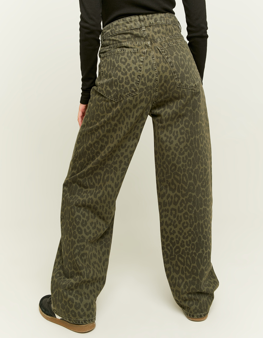 TALLY WEiJL, Straight Leg Jeans mit Leo-Print for Women