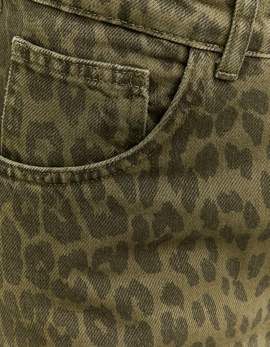 TALLY WEiJL, Straight Leg Jeans mit Leo-Print for Women