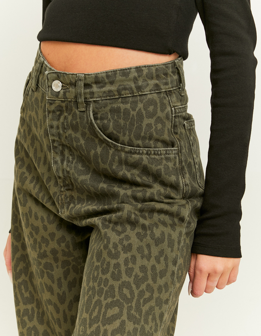 TALLY WEiJL, Straight Leg Jeans mit Leo-Print for Women