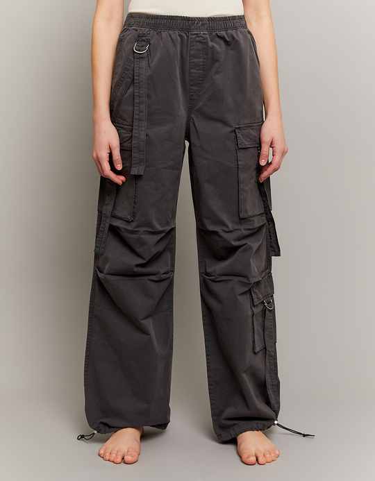 TALLY WEiJL, Pantalon large cargo taille haute gris for Women