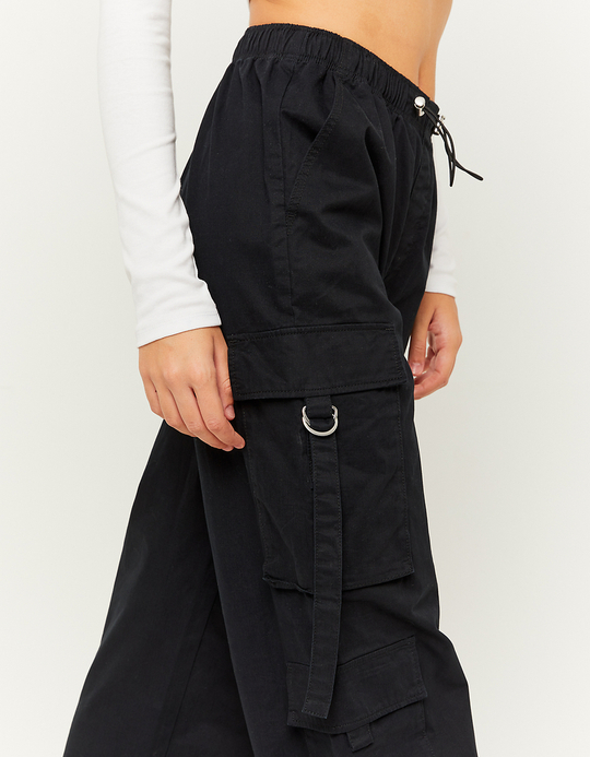TALLY WEiJL, Pantalon Cargo Noir Taille Haute for Women