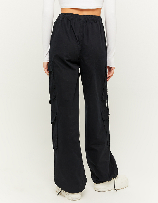 TALLY WEiJL, Pantalon Cargo Noir Taille Haute for Women