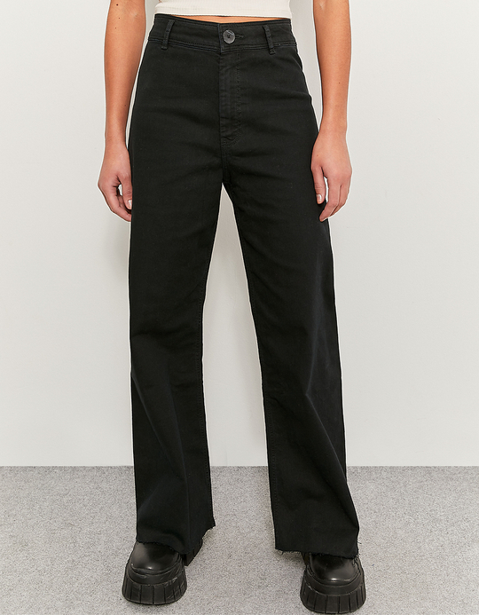 TALLY WEiJL, Pantalon Taille Haute Noir for Women