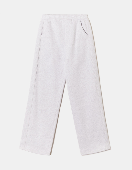 TALLY WEiJL, Pantalon Jogging Gris Clair à Jambes Larges for Women