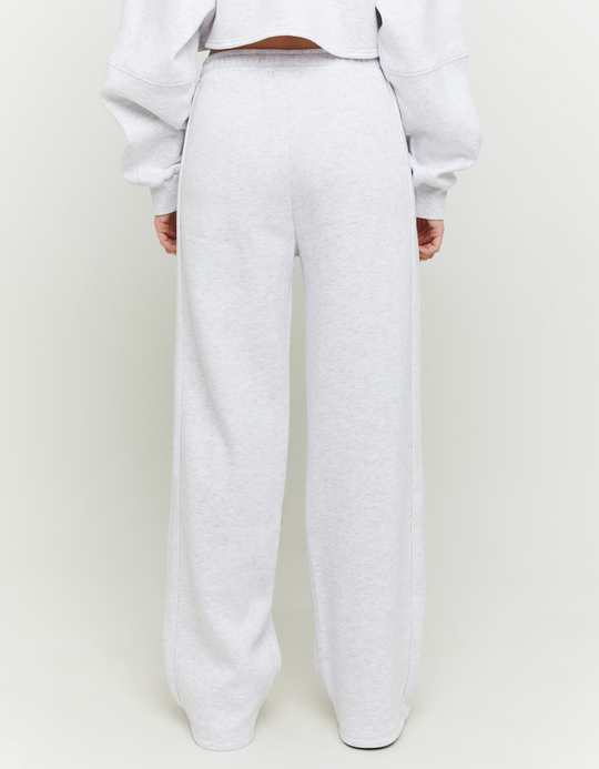 TALLY WEiJL, Pantalon Jogging Gris Clair à Jambes Larges for Women