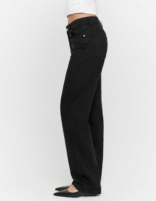 TALLY WEiJL, Pantalon Noir Droit Taille Haute for Women