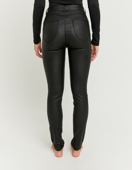 TALLY WEiJL, Black Mid-Rise Skinny Push Up Trousers for Women