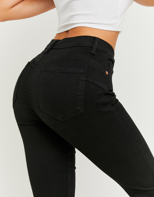 TALLY WEiJL, Schwarze Mid Waist Skinny Push Up Hose for Women