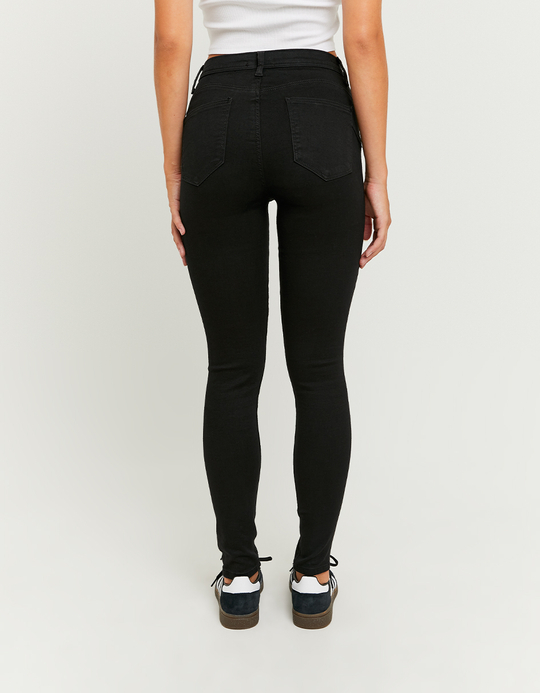 TALLY WEiJL, Schwarze Mid Waist Skinny Push Up Hose for Women