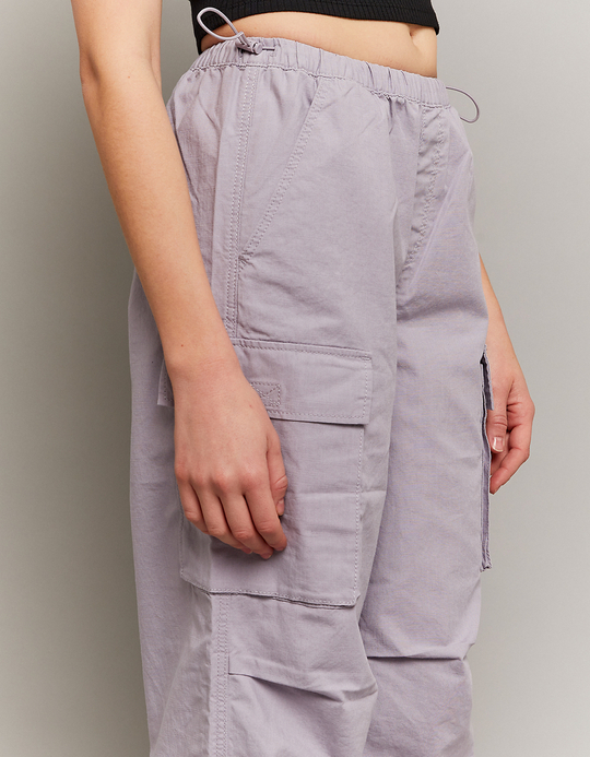 TALLY WEiJL, Pantalon parachute cargo lilas for Women