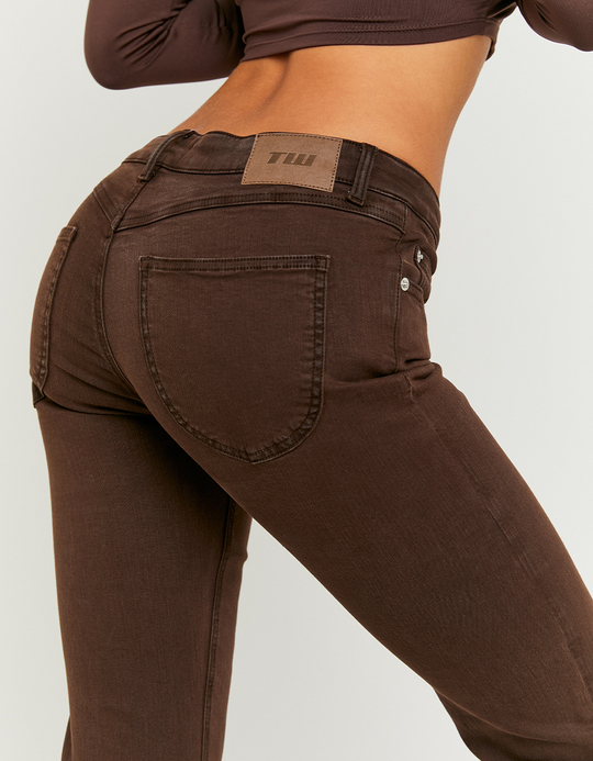 TALLY WEiJL, Brown Low Waist Flare Trousers for Women
