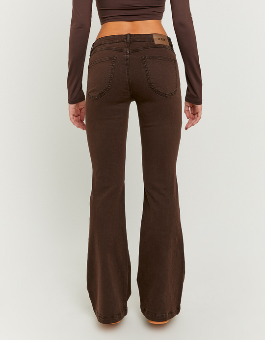 TALLY WEiJL, Brown Low Waist Flare Trousers for Women