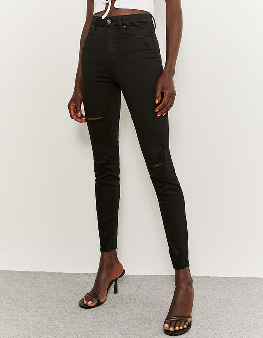 TALLY WEiJL, Pantalon Noir Taille Haute Skinny for Women