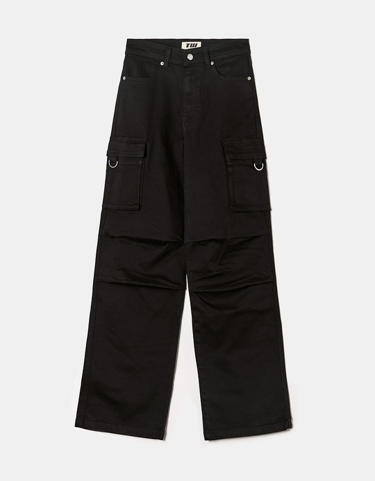 TALLY WEiJL, Pantalon parachute cargo noir for Women