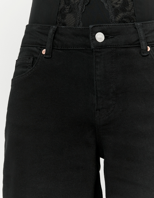 TALLY WEiJL, Black High Waist Wide Leg Jeans for Women